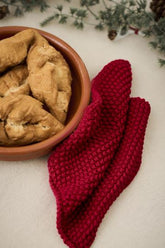 set van 2 pannenlappen rood